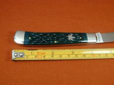 Weed & Co. Green Jigged Bone Trapper Knife from Cooper Cutlery USA 5119GJB