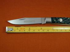Weed & Co. Green Jigged Bone Trapper Knife from Cooper Cutlery USA 5119GJB