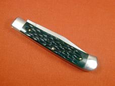 Weed & Co. Green Jigged Bone Trapper Knife from Cooper Cutlery USA 5119GJB