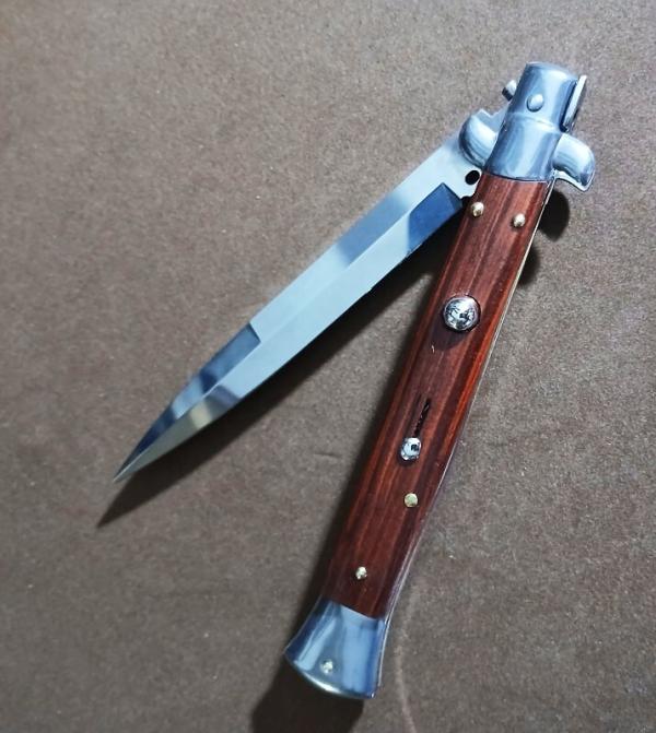 11"FRANK BELTRAME 4MM "RED HEART WOOD" "EXTREMELY NICE "ITALIAN STILETTO