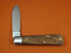 Dollar Knife Co. Smooth Franciscan Walnut with White Shield Jack Knife from Cooper Cutlery USA FW WS