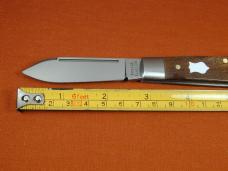Dollar Knife Co. Smooth Franciscan Walnut with White Shield Jack Knife from Cooper Cutlery USA FW WS