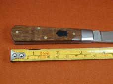 Dollar Knife Co. Smooth Franciscan Walnut with Black Shield Jack Knife from Cooper Cutlery USA FWBLS