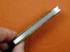 Dollar Knife Co. Smooth Franciscan Walnut with Black Shield Jack Knife from Cooper Cutlery USA FWBLS