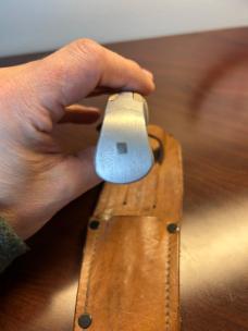 Rare Early Unstamped Ruana Fighting Knife from 1938-43. Unused, Never sharpened. Original Sheath. 
