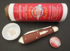 Great Eastern Cutlery #85 Bullet End Jack Crown Lifter Natural Canvas Micarta GEC 852221CL