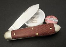 Great Eastern Cutlery #85 Bullet End Jack Crown Lifter Natural Canvas Micarta GEC 852221CL