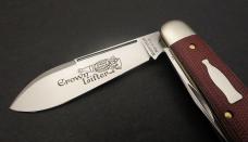Great Eastern Cutlery #85 Bullet End Jack Crown Lifter Natural Canvas Micarta GEC 852221CL