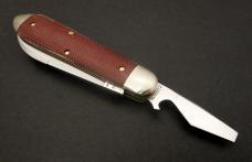 Great Eastern Cutlery #85 Bullet End Jack Crown Lifter Natural Canvas Micarta GEC 852221CL