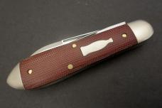 Great Eastern Cutlery #85 Bullet End Jack Crown Lifter Natural Canvas Micarta GEC 852221CL