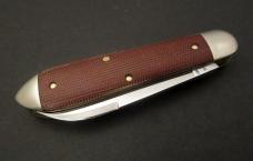 Great Eastern Cutlery #85 Bullet End Jack Crown Lifter Natural Canvas Micarta GEC 852221CL