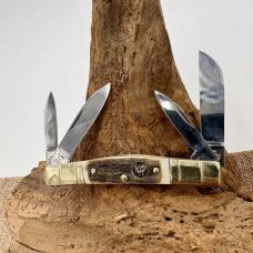 HEN & ROOSTER 324C-DS CONGRESS Pocket Knife Stag Bertram Cutlery Germany (133)