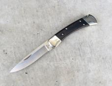 Buck 110 Folding Hunter Knife - Nickel Silver S30V Drop Point Blade - NEW
