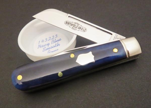 Great Eastern Cutlery Northfield #14 Navy Blue Smooth Bone Gentlemen's Jack GEC 143223
