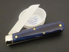 Great Eastern Cutlery Northfield #14 Navy Blue Smooth Bone Gentlemen's Jack GEC 143223