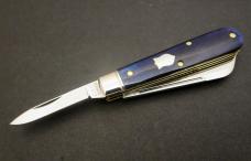 Great Eastern Cutlery Northfield #14 Navy Blue Smooth Bone Gentlemen's Jack GEC 143223