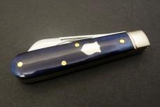 Great Eastern Cutlery Northfield #14 Navy Blue Smooth Bone Gentlemen's Jack GEC 143223