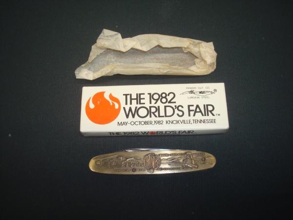 PARKER CUTLERY 1982 WORLD'S FAIR KNIFE KNOXVILE TENNESSEE NEW IN BOX