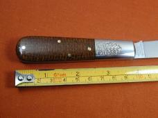 Great Eastern Cutlery GEC Smooth Brown Burlap Micarta Boom Town Barlow Knife 862125 420HC Stainless