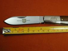 Great Eastern Cutlery GEC Smooth Brown Burlap Micarta Boom Town Barlow Knife 862125 420HC Stainless