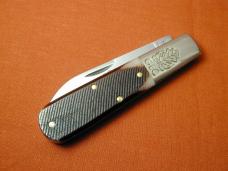 Great Eastern Cutlery GEC Classic Brown Sawcut Bone Boom Town Barlow Knife 862125SS 420HC Stainless