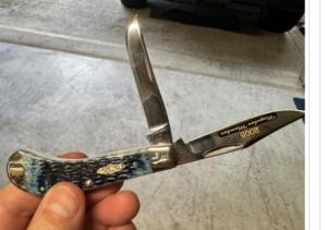 Case XX 2005 CCC (Tony Bose Design) Mediter. Blue Bone Saddlehorn TB62110. Mint.