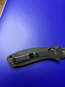 BENCHMADE 5000SBK PRESIDIO AUTO KNIFE, 154CM BLACK COMBO BLADE