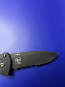 BENCHMADE 5000SBK PRESIDIO AUTO KNIFE, 154CM BLACK COMBO BLADE