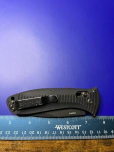 BENCHMADE 5000SBK PRESIDIO AUTO KNIFE, 154CM BLACK COMBO BLADE