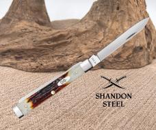 Case XX USA 2025 Baby Doc Red Stag 09573 Traditional Folding Pocket Knife