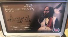 New in Display Case Trail of Tears Amber Bone Trapper