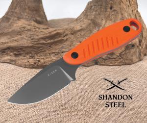 Kizer Cutlery 7" Hare Orange G10 D2 Steel Fixed Blade Knife w/Sheath 1077A1