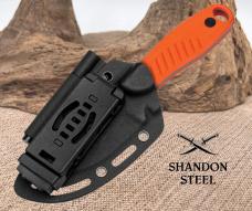 Kizer Cutlery 7" Hare Orange G10 D2 Steel Fixed Blade Knife w/Sheath 1077A1