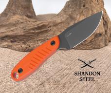 Kizer Cutlery 7" Hare Orange G10 D2 Steel Fixed Blade Knife w/Sheath 1077A1