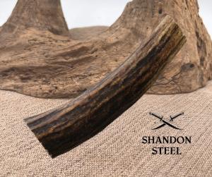 Genuine Stag Knife Handle Approximately 4.5" Graduated Diameter From 1" To 0.63"