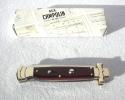 A.G.A. CAMPOLIN 9" MALTESE EXOTIC DARK COCOBOLO WOOD MODIFIED BAYONET BLADE NICKEL SILVER BOLSTERS