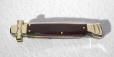 A.G.A. CAMPOLIN 9" MALTESE EXOTIC DARK COCOBOLO WOOD MODIFIED BAYONET BLADE NICKEL SILVER BOLSTERS