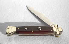 A.G.A. CAMPOLIN 9" MALTESE EXOTIC DARK COCOBOLO WOOD MODIFIED BAYONET BLADE NICKEL SILVER BOLSTERS