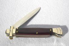 A.G.A. CAMPOLIN 9" MALTESE EXOTIC DARK COCOBOLO WOOD MODIFIED BAYONET BLADE NICKEL SILVER BOLSTERS