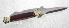 A.G.A. CAMPOLIN 9" MALTESE EXOTIC DARK COCOBOLO WOOD MODIFIED BAYONET BLADE NICKEL SILVER BOLSTERS