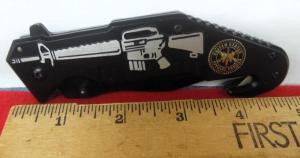 UNITED STATES SPECIAL FORCES LINER LOCK APPROX 5quot POCKET CLIP PART SERRATED FROM STORAGE UNUSED