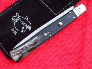 New 11" 5mm Dibon & Mariani Italian Switchblade Brazilian horn LE only 80 made V