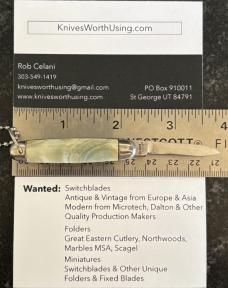 Nice Imperial Jackomatic Keychain Switchblade Knife