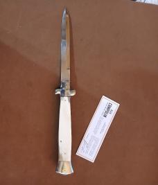 15"AGA CAMPOLIN "NICE" BUFFALO HORN ITALIAN SWITCHBLADE LIKE "NEW"