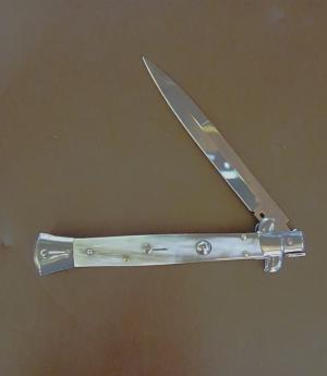 11"FRANK BELTRAME 4MM HONEY BUFFALO HORN "EXTREMELY NICE "ITALIAN STILETTO