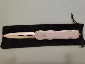 *NIB* Desert Knife Works OTF D/A "SANDSHARK" GEN II SS CHASSIS SATIN M390 D/E BLADE