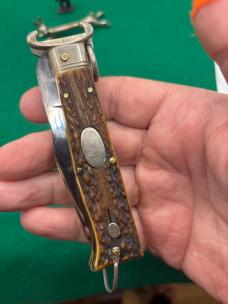 Vintage LePre Two Blade Stag Camper Ring Pull