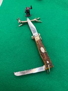Vintage LePre Two Blade Stag Camper Ring Pull