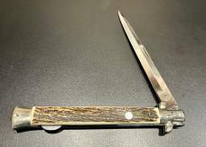 Vintage Falcon 13” Lockback Stiletto, Stag Scales