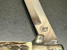 Vintage Falcon 13” Lockback Stiletto, Stag Scales